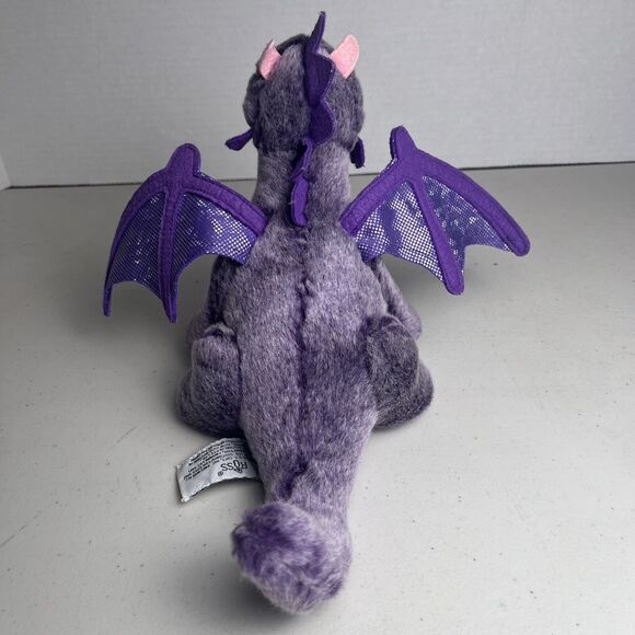 Russ Berrie Purple Pink Dragon Plush Stuffed Animal 7" Tall Collectible Toy - Picture 6 of 16